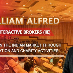 Prof. William Alfred, Chief Analyst of Interactive Brokers (IIE) In-depth Presence in the Indian Market through Investment in Education and Charity activities